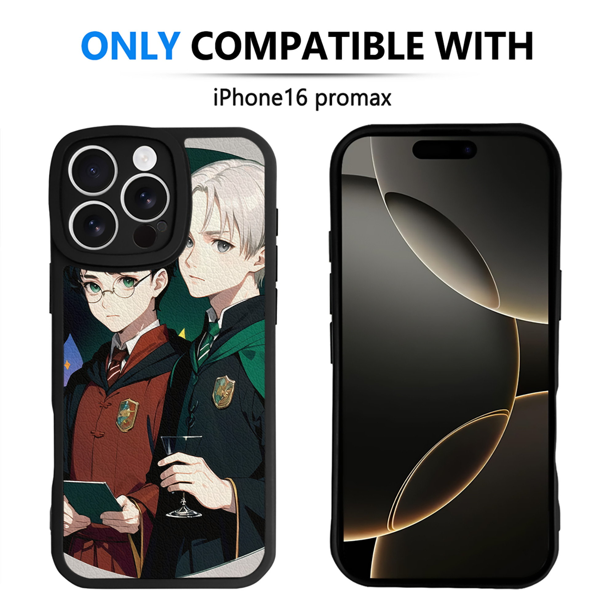 （画像用） Harry Potter ハリー・ポッターシリーズ 【iPhone 16シリーズ対応】シリコンスマホケース（レザー調） 材質：シリコン